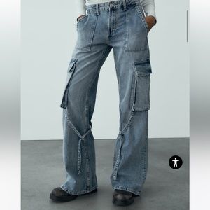 Zara Cargo Jeans